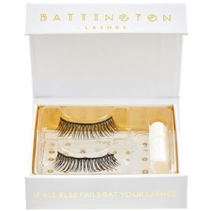 BATTINGTON Monroe 3D‎ Handmade Silk Lashes Volume Glue Kit Black Up to 25 Uses